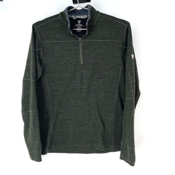 Kuhl Ryzer 1/4 Zip Long Sleeve Pullover Shirt Gray Men's Size S - Picture 1 of 8